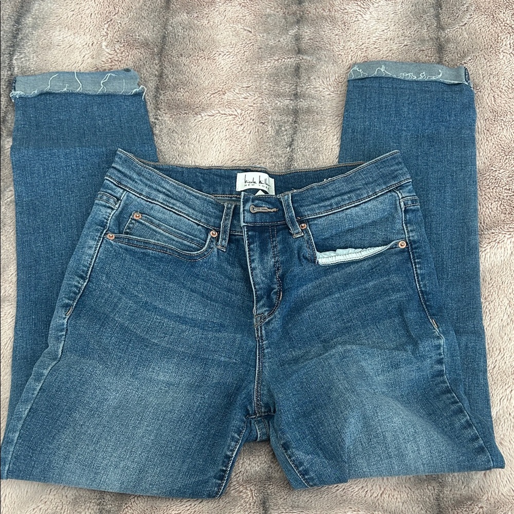 Nicole Miller Blue Cropped Women Jeans